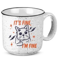 It's Fine I'm Fine Cat 15oz Campfire Ceramic Mug