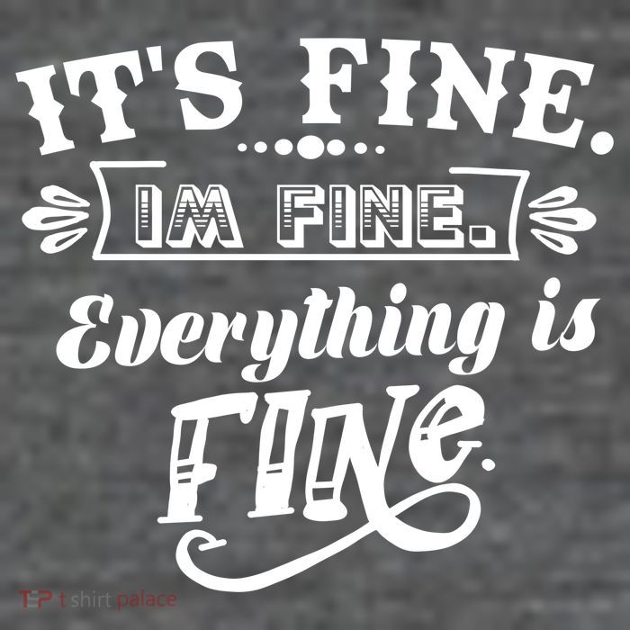 It's Fine I'm Fine Everything Is Fine 7 Panel Mesh Trucker Snapback Hat