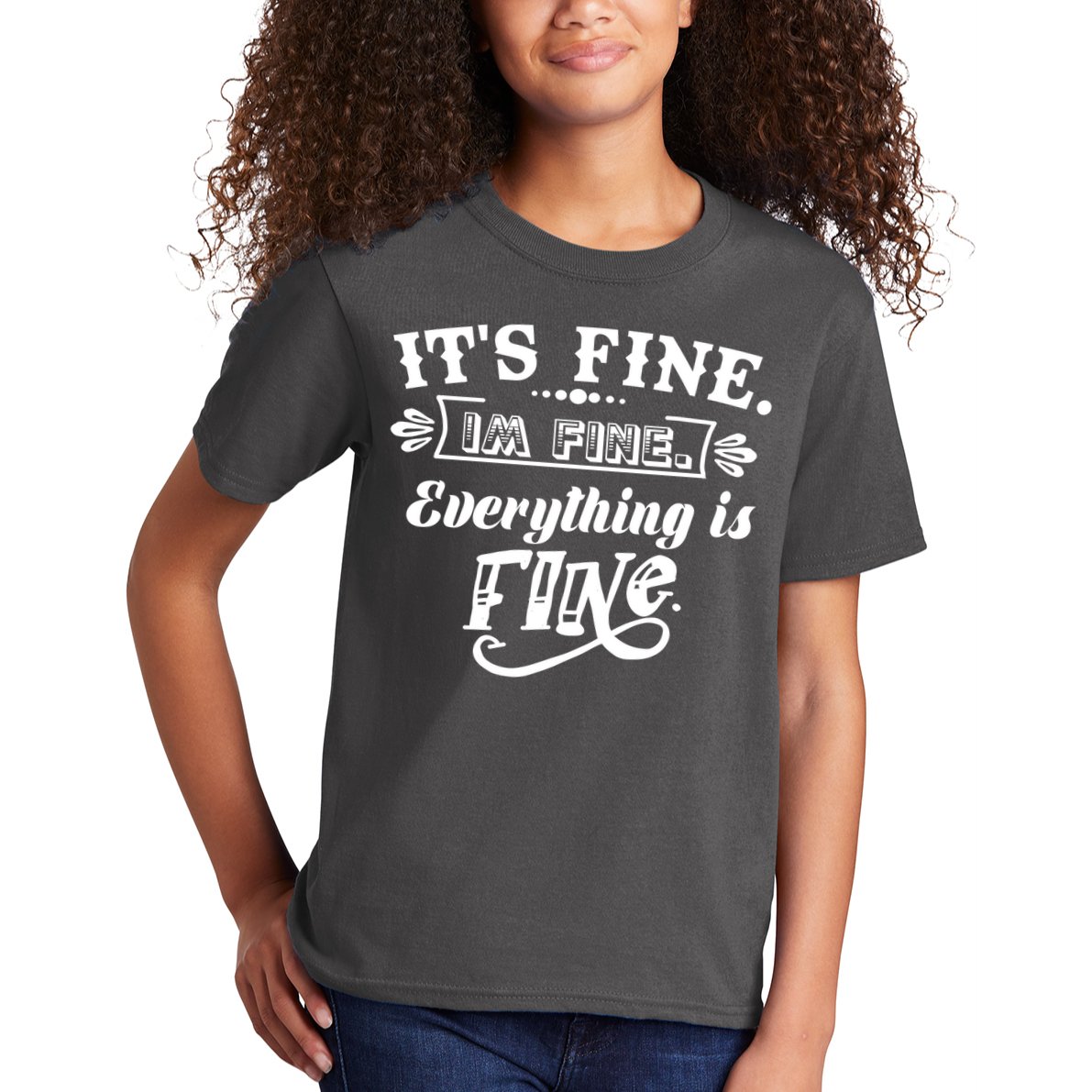 It's Fine I'm Fine Everything Is Fine Kids T-Shirt