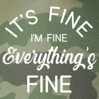 It's Fine I'm Fine Everything is FINE Funny Meme Legacy Tie Dye Trucker Hat