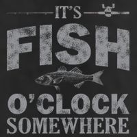 It's Fish O'Clock Somewhere Funny 11oz C Handle Ceramic Mug