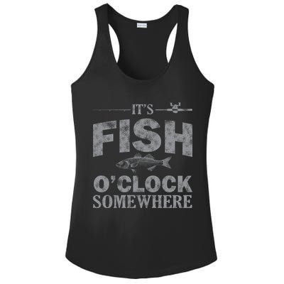 It's Fish O'Clock Somewhere Funny Ladies PosiCharge Competitor Racerback Tank