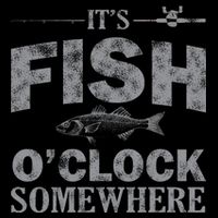 It's Fish O'Clock Somewhere Funny Magnet