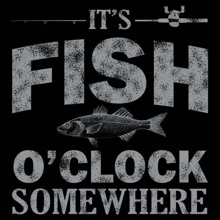 It's Fish O'Clock Somewhere Funny Magnet