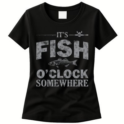 It's Fish O'Clock Somewhere Funny Womens T-Shirt