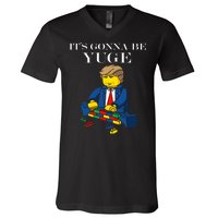 It's Going To Be YUGE - Trump Build a Wall V-Neck T-Shirt