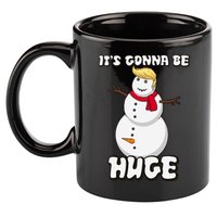 It's Gonna Be Huge Trump Christmas Snowman 11oz C Handle Ceramic Mug