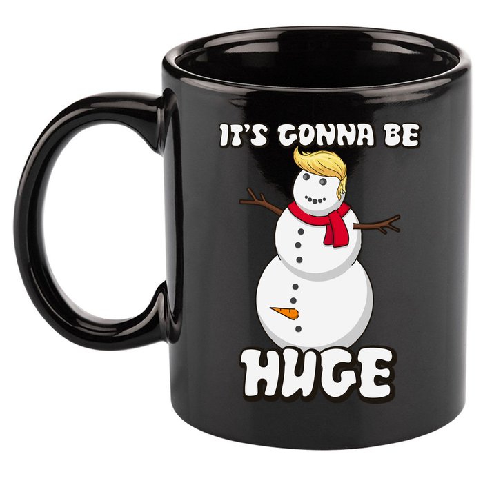 It's Gonna Be Huge Trump Christmas Snowman 11oz C Handle Ceramic Mug