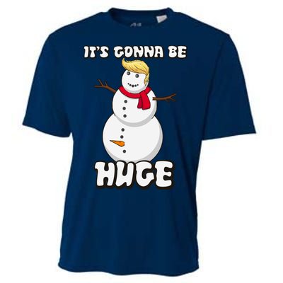 It's Gonna Be Huge Trump Christmas Snowman Cooling Performance Crew T-Shirt