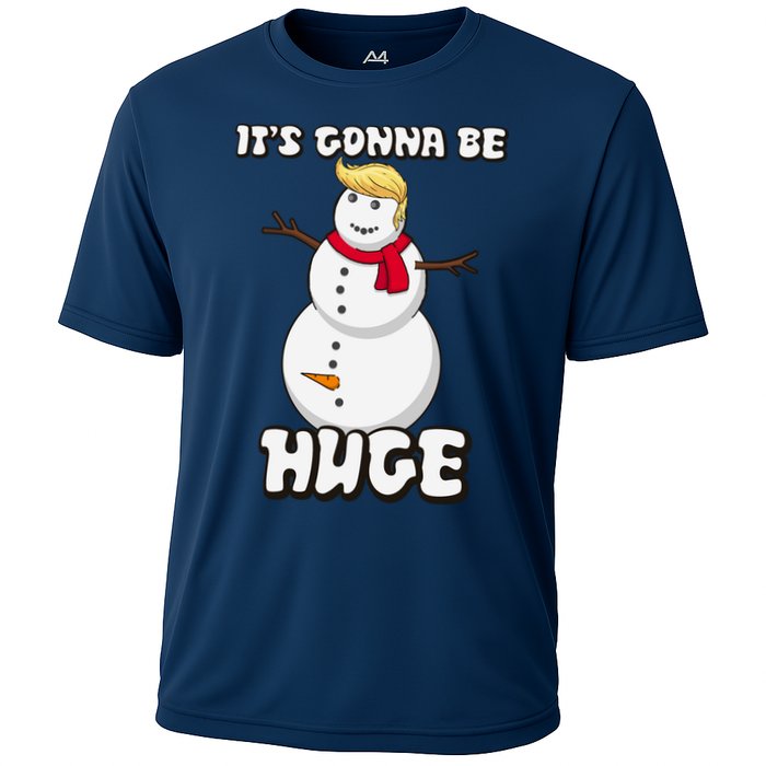 It's Gonna Be Huge Trump Christmas Snowman Cooling Performance Crew T-Shirt