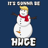 It's Gonna Be Huge Trump Christmas Snowman Cooling Performance Crew T-Shirt