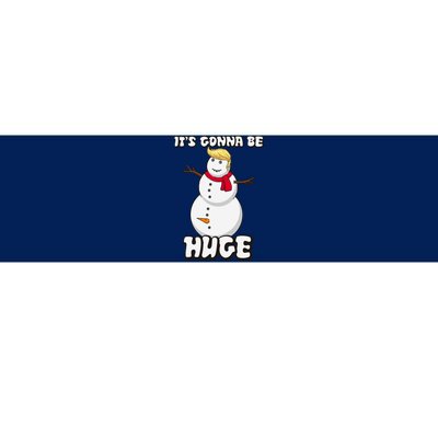 It's Gonna Be Huge Trump Christmas Snowman Bumper Sticker