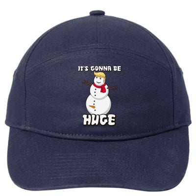 It's Gonna Be Huge Trump Christmas Snowman 7-Panel Snapback Hat