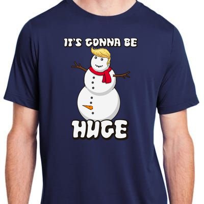 It's Gonna Be Huge Trump Christmas Snowman Adult ChromaSoft Performance T-Shirt