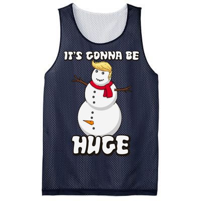 It's Gonna Be Huge Trump Christmas Snowman Mesh Reversible Basketball Jersey Tank