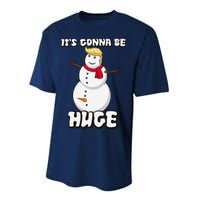 It's Gonna Be Huge Trump Christmas Snowman Performance Sprint T-Shirt