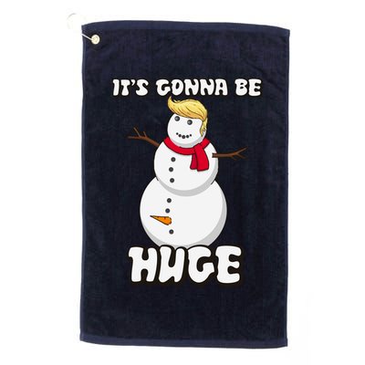 It's Gonna Be Huge Trump Christmas Snowman Golf Towel