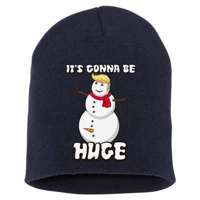 It's Gonna Be Huge Trump Christmas Snowman Short Acrylic Beanie