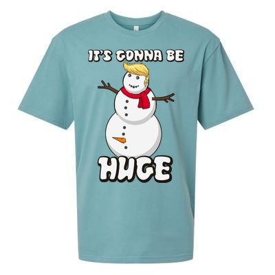 It's Gonna Be Huge Trump Christmas Snowman Sueded Cloud Jersey T-Shirt