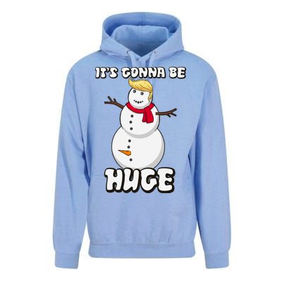 It's Gonna Be Huge Trump Christmas Snowman Unisex Surf Hoodie