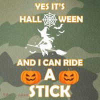 Its Halloween & I Can Ride a Stick Witch Legacy Tie Dye Trucker Hat