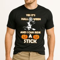 Its Halloween & I Can Ride a Stick Witch Cooling Performance Crew T-Shirt