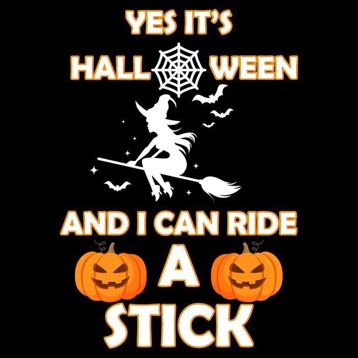 Its Halloween & I Can Ride a Stick Witch Sweatshirt