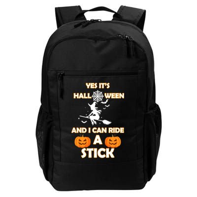 Its Halloween & I Can Ride a Stick Witch Backpack