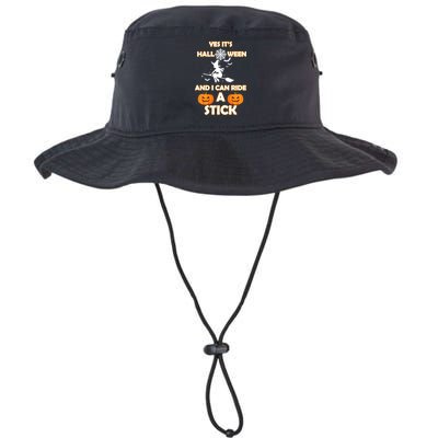 Its Halloween & I Can Ride a Stick Witch Bucket Hat