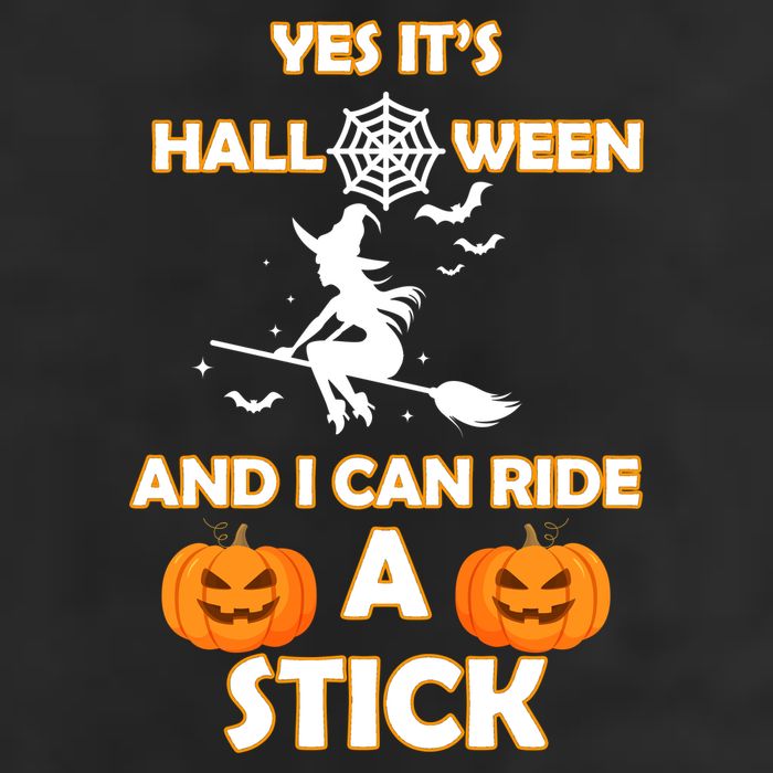 Its Halloween & I Can Ride a Stick Witch Golf Towel