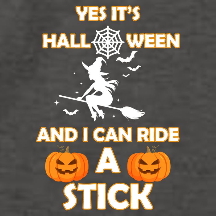 Its Halloween & I Can Ride a Stick Witch Vector Backpack