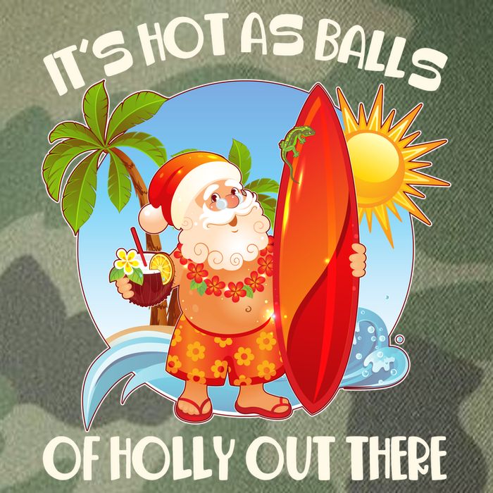 It's Hot As Balls Of Holly Out There Christmas In July Legacy Tie Dye Trucker Hat