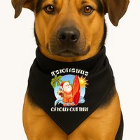 It's Hot As Balls Of Holly Out There Christmas In July USA-Made Doggie Bandana