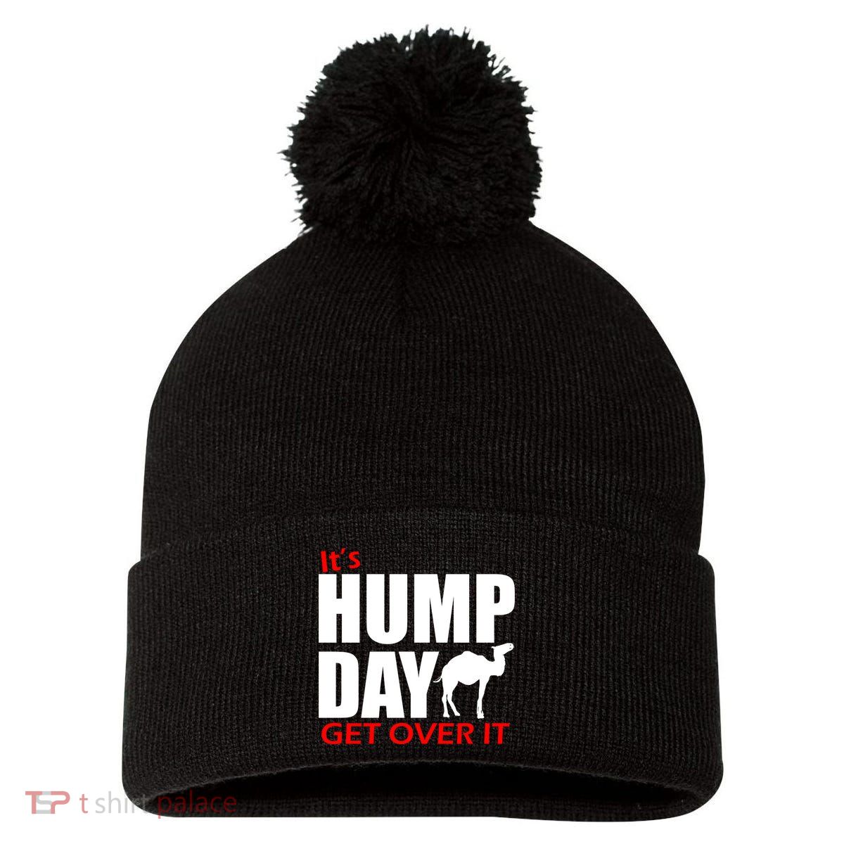 It's Hump Day Get Over It Pom Pom 12in Knit Beanie