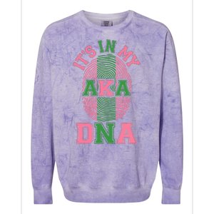 It's In My AKA DNA Fingerprint Colorblast Crewneck Sweatshirt