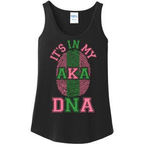 It's In My AKA DNA Fingerprint Ladies Essential Tank