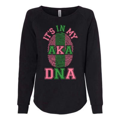 It's In My AKA DNA Fingerprint Womens California Wash Sweatshirt