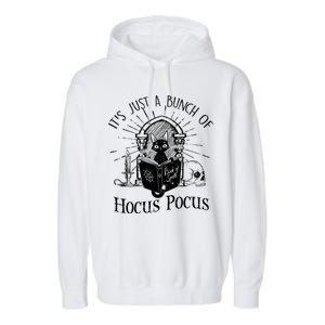 It's Just A Bunch Of Hocus Pocus Cat Halloween Garment-Dyed Fleece Hoodie