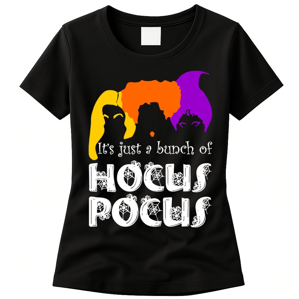 It's Just A Bunch of Hocus Pocus Halloween Womens T-Shirt