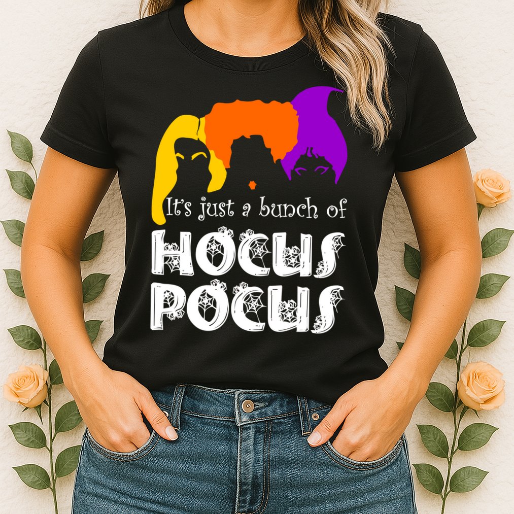 It's Just A Bunch of Hocus Pocus Halloween Womens T-Shirt
