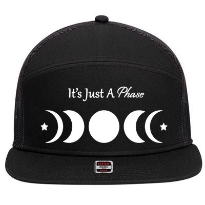 It's Just A Phase 7 Panel Mesh Trucker Snapback Hat