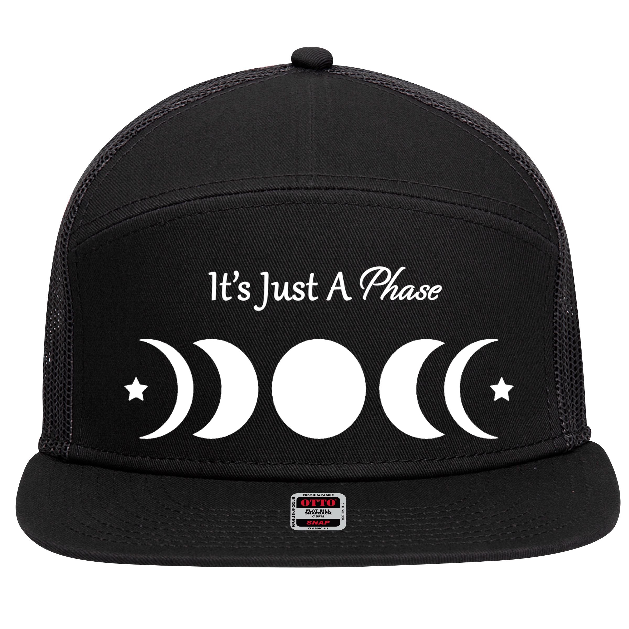 It's Just A Phase 7 Panel Mesh Trucker Snapback Hat