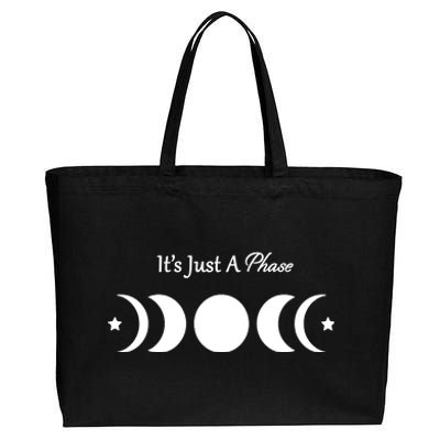 It's Just A Phase Cotton Canvas Jumbo Tote