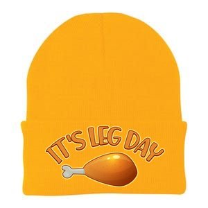 It's Leg Day Funny Thanksgiving Knit Cap Winter Beanie