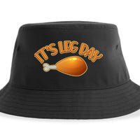 It's Leg Day Funny Thanksgiving Sustainable Bucket Hat