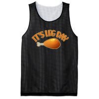 It's Leg Day Funny Thanksgiving Mesh Reversible Basketball Jersey Tank