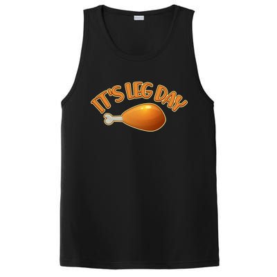 It's Leg Day Funny Thanksgiving PosiCharge Competitor Tank