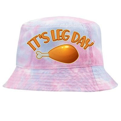 It's Leg Day Funny Thanksgiving Tie-Dyed Bucket Hat