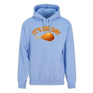 It's Leg Day Funny Thanksgiving Unisex Surf Hoodie