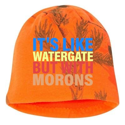 It's Like Watergate But With Morons Kati - Camo Knit Beanie